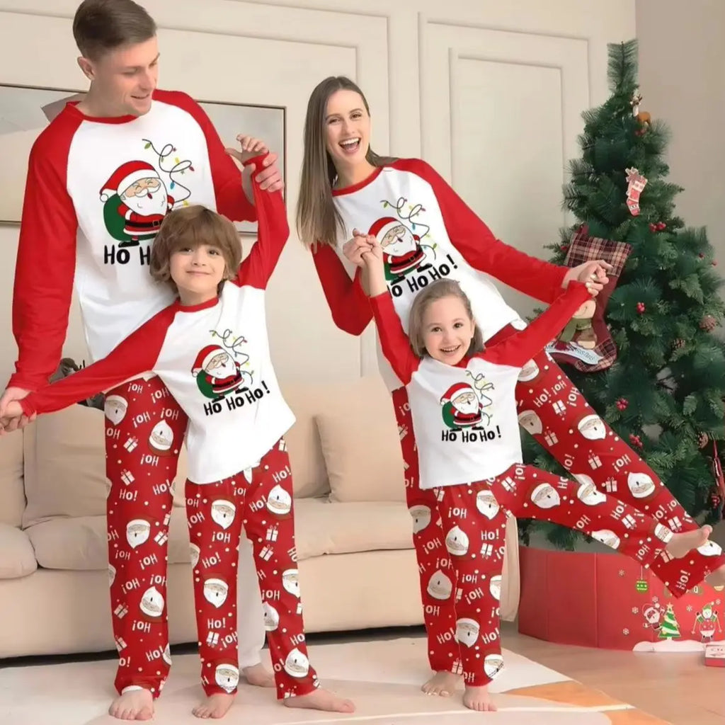 Santa Ho Ho Ho Family Christmas Pajamas