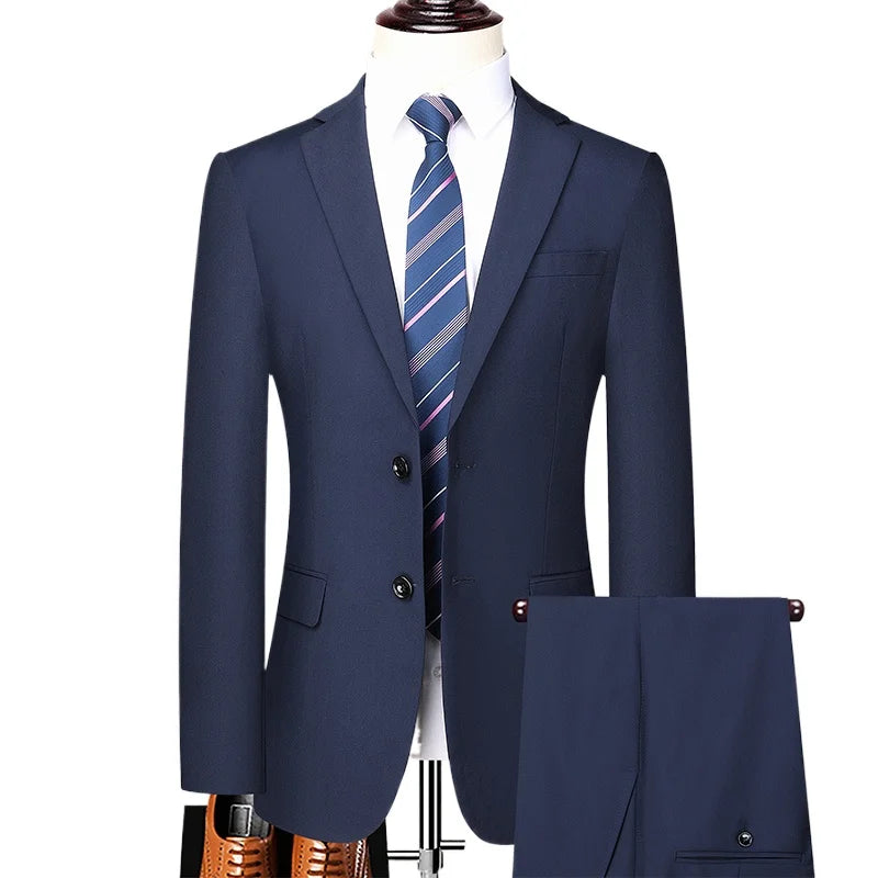 Men's Two-Piece Formal Suit – Blazer & Trousers