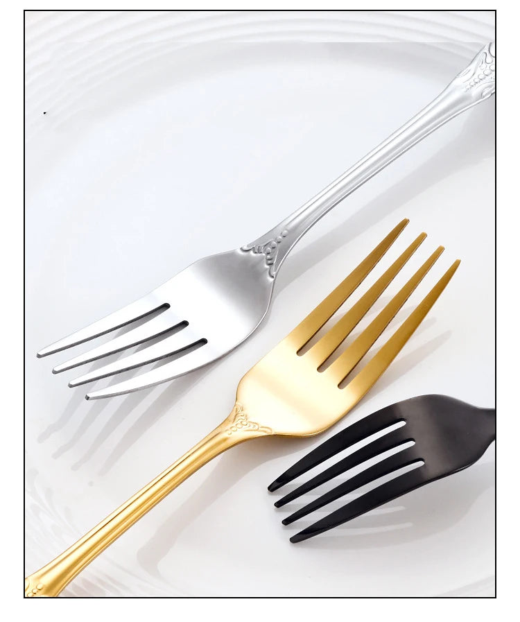 Vintage-Style Stainless Steel Flatware — Assorted Sets