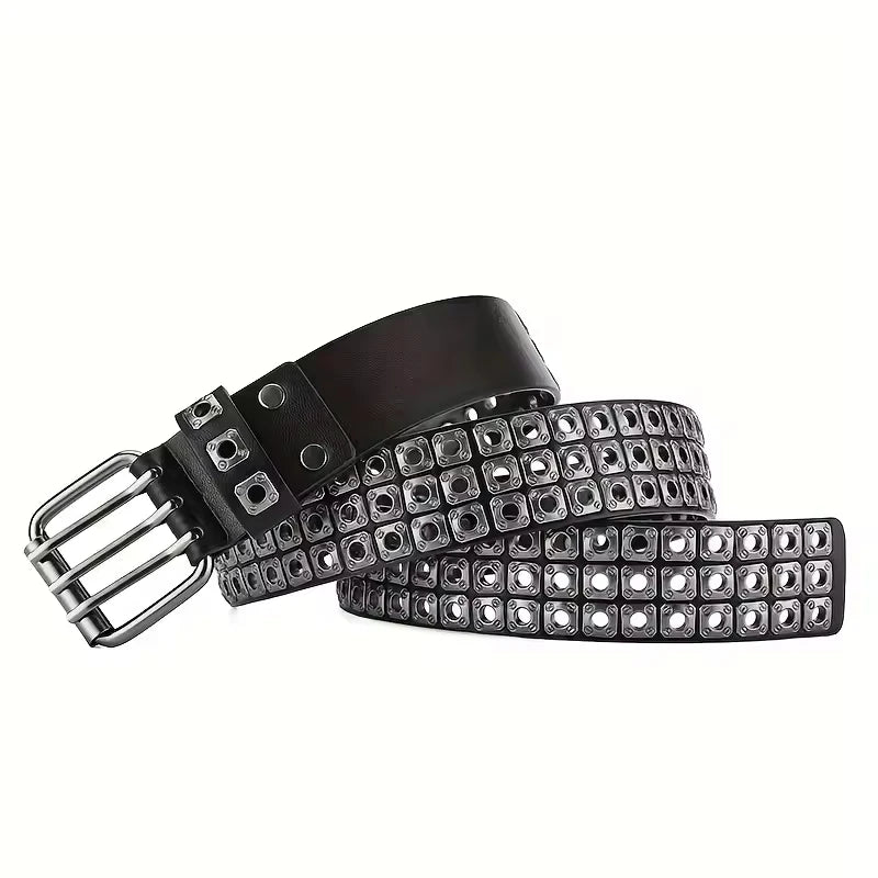 Unisex Punk-Style Studded PU Belt