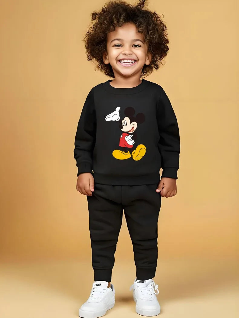 Children's Cartoon Pullover and Pants Set