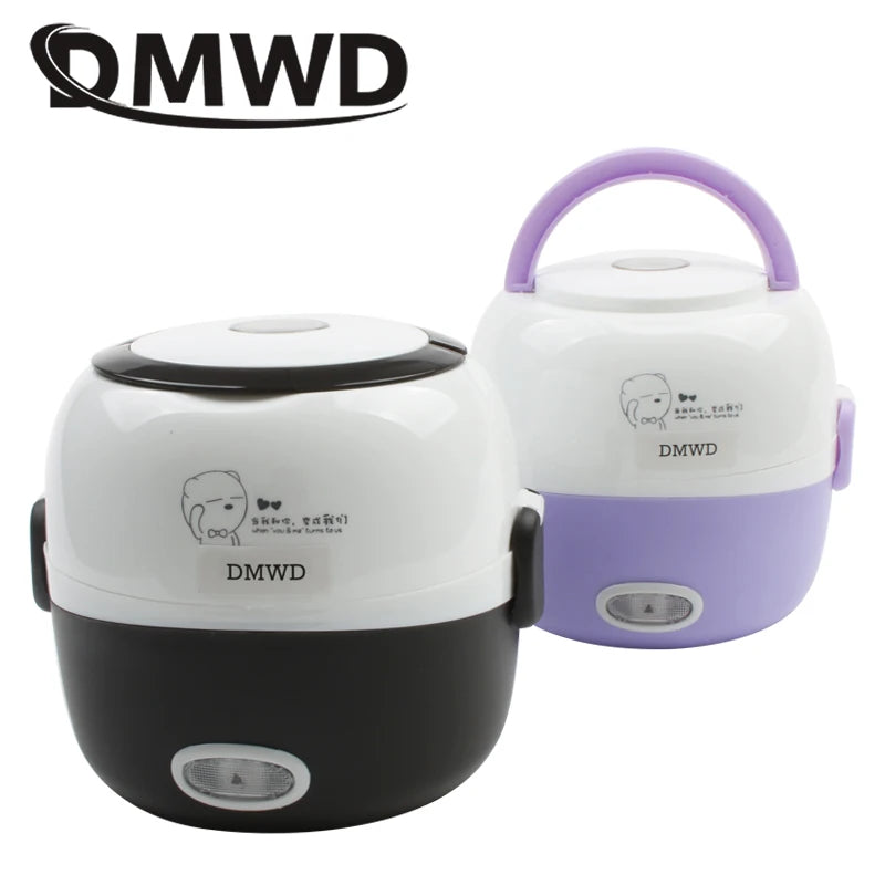 Mini Electric Rice Cooker & Two-Layer Lunch Steamer
