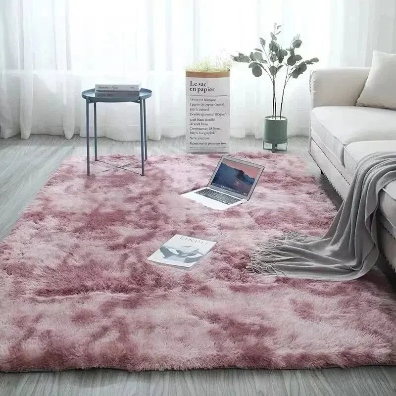 Soft Gradient Polyester Area Rug