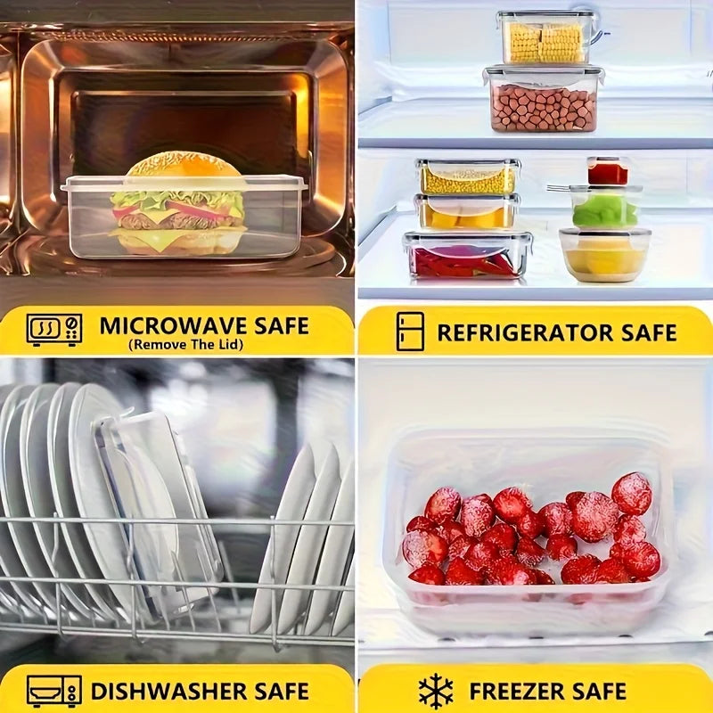 Locking-Lid Food Storage Containers — 8-Piece Option