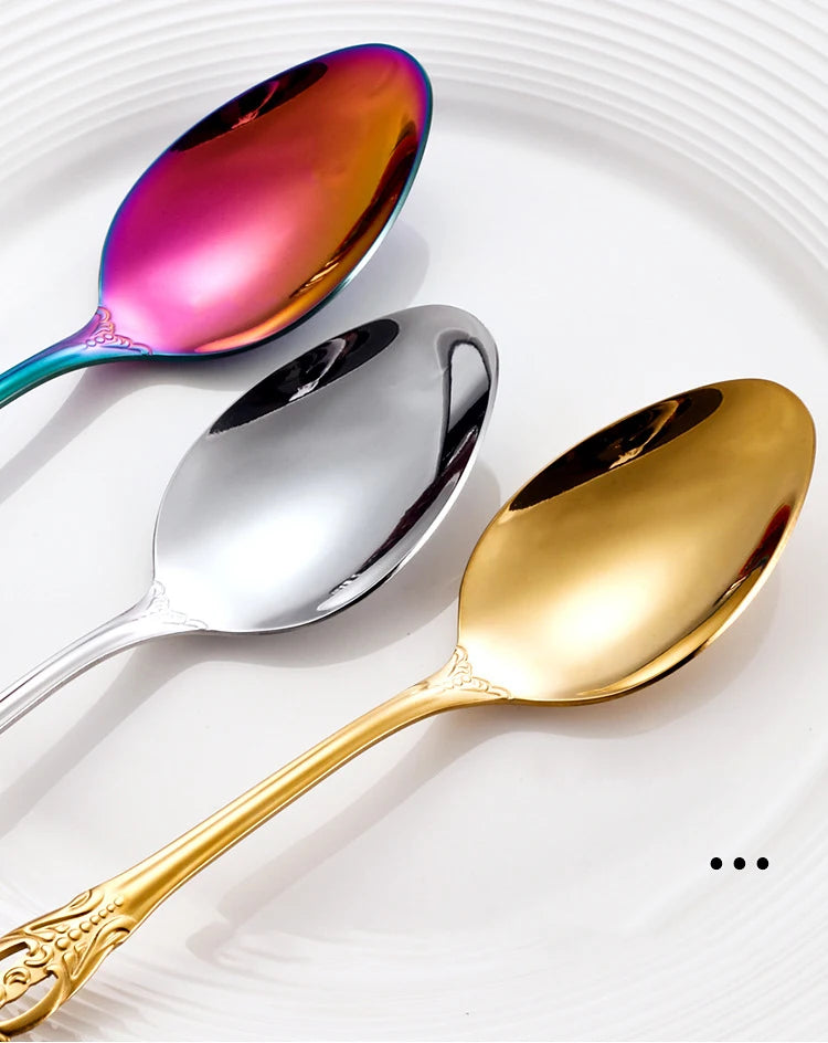 Vintage-Style Stainless Steel Flatware — Assorted Sets