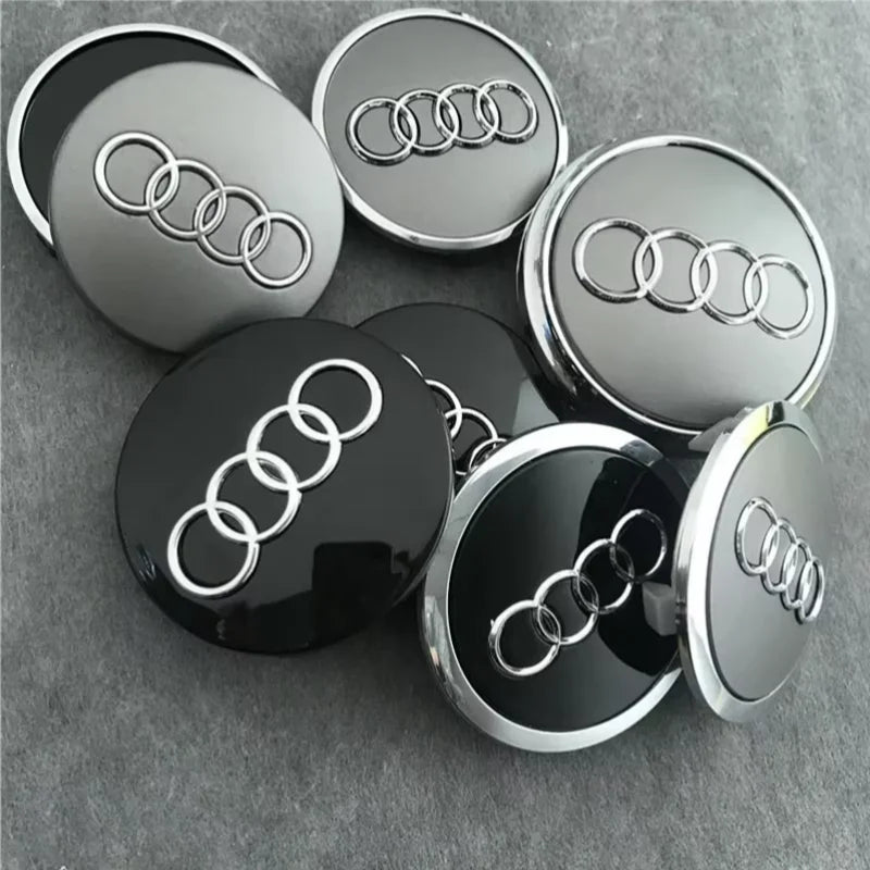 Wheel Center Caps – Set of 4, 60–69 mm Options
