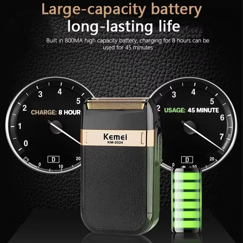 Kemei KM-2024 Rechargeable Twin-Blade Shaver