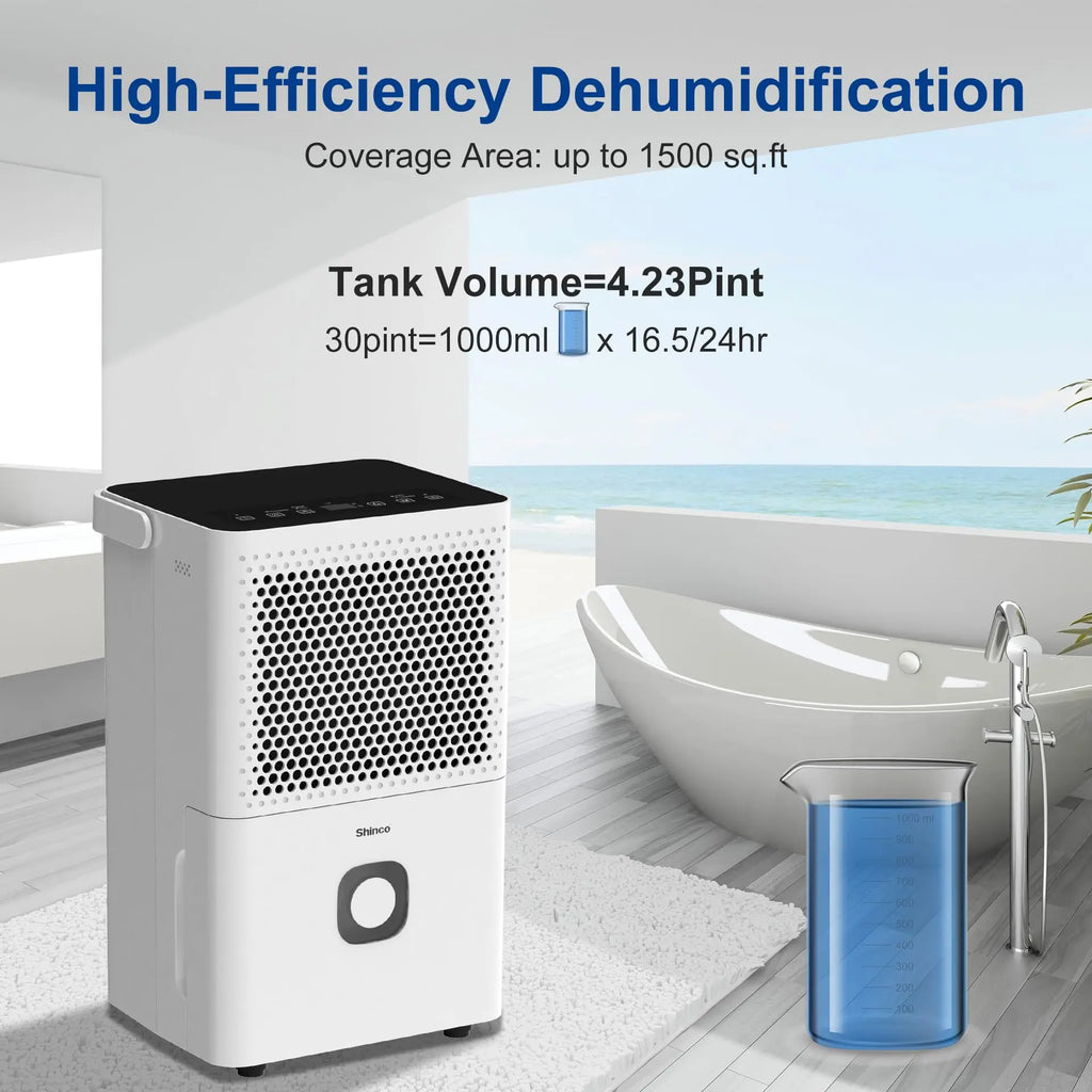 Shinco 30-Pint Dehumidifier with Drain Hose