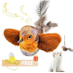 Wall-Hanging Plush Bird Catnip Toy