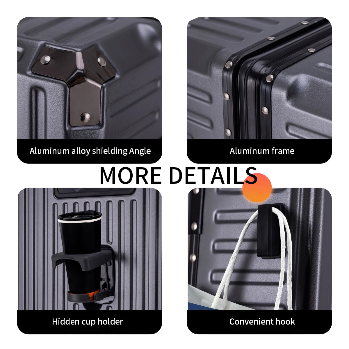 Trolley Luggage 20 24 26 28" Aluminum Frame Rolling Luggage Case USB Travel Suitcase on Wheels Combination Lock Carry on Luggage Whispering Desires Shoppe