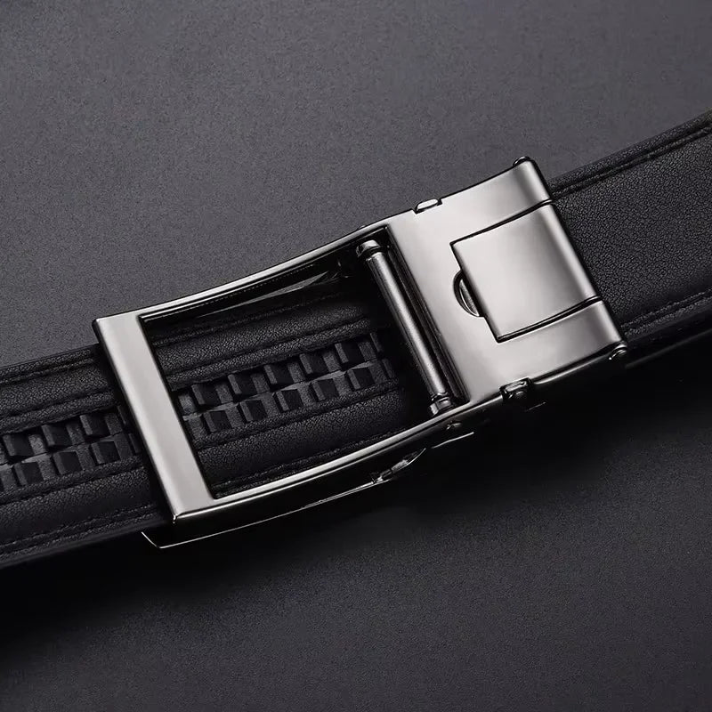 Men's PU Click-Buckle Casual Belt