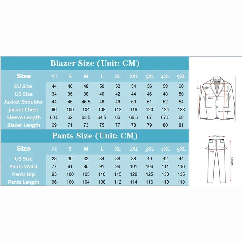 Men's Slim-Fit Two-Piece Wedding Suit