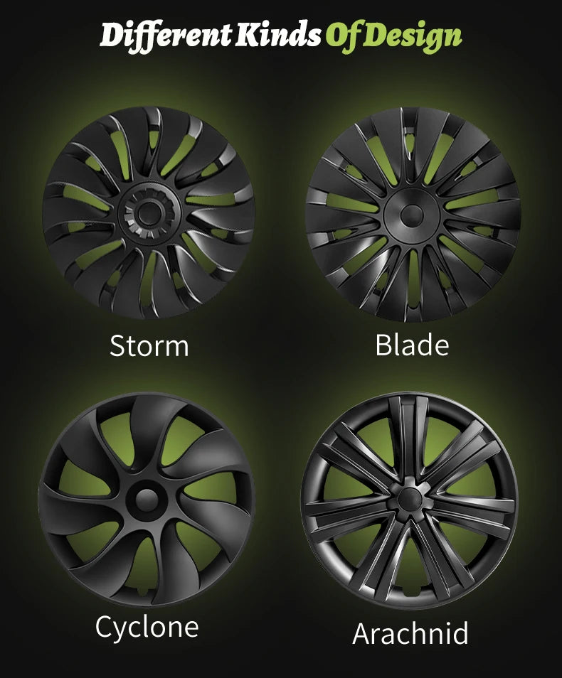 MOTENIO 19-Inch Wheel Covers for Model Y – Set of 4