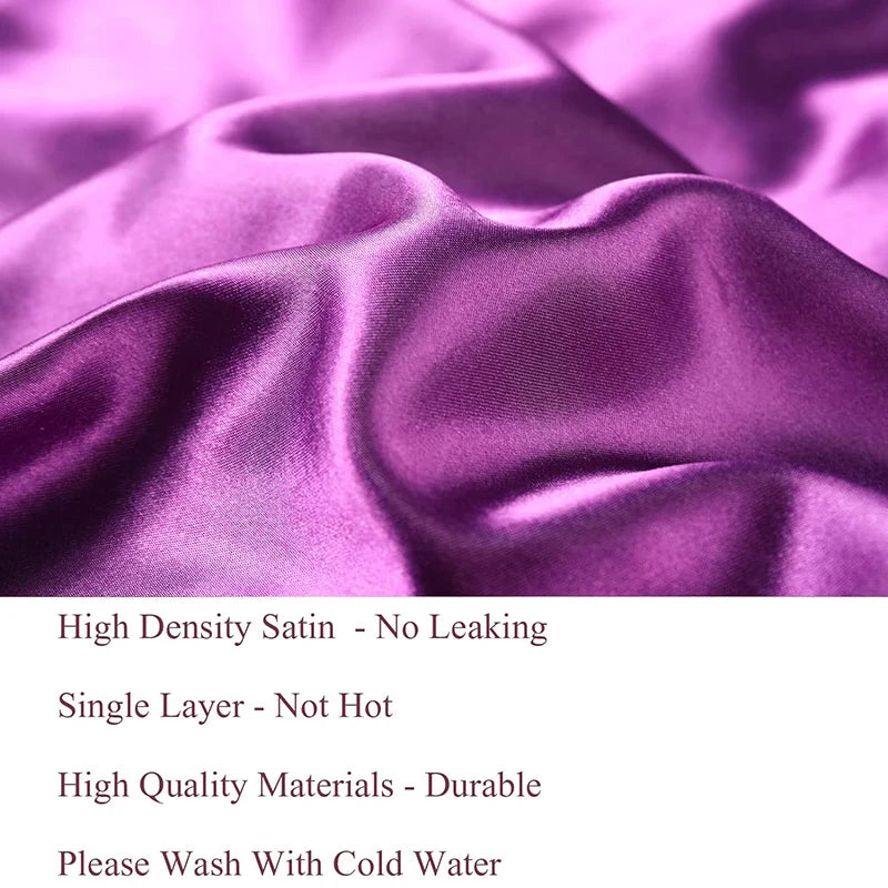 Women's Wide-Band Satin-Look Sleep Bonnet
