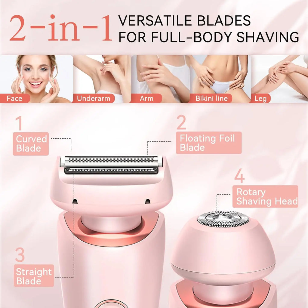 Rechargeable 2-in-1 Women's Body & Bikini Trimmer