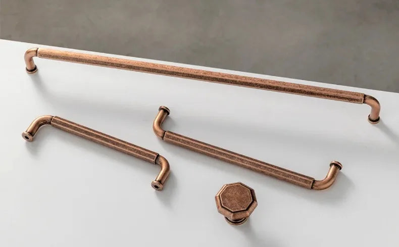 Antique Brass Zinc-Alloy Cabinet Handles – 128 mm Centers