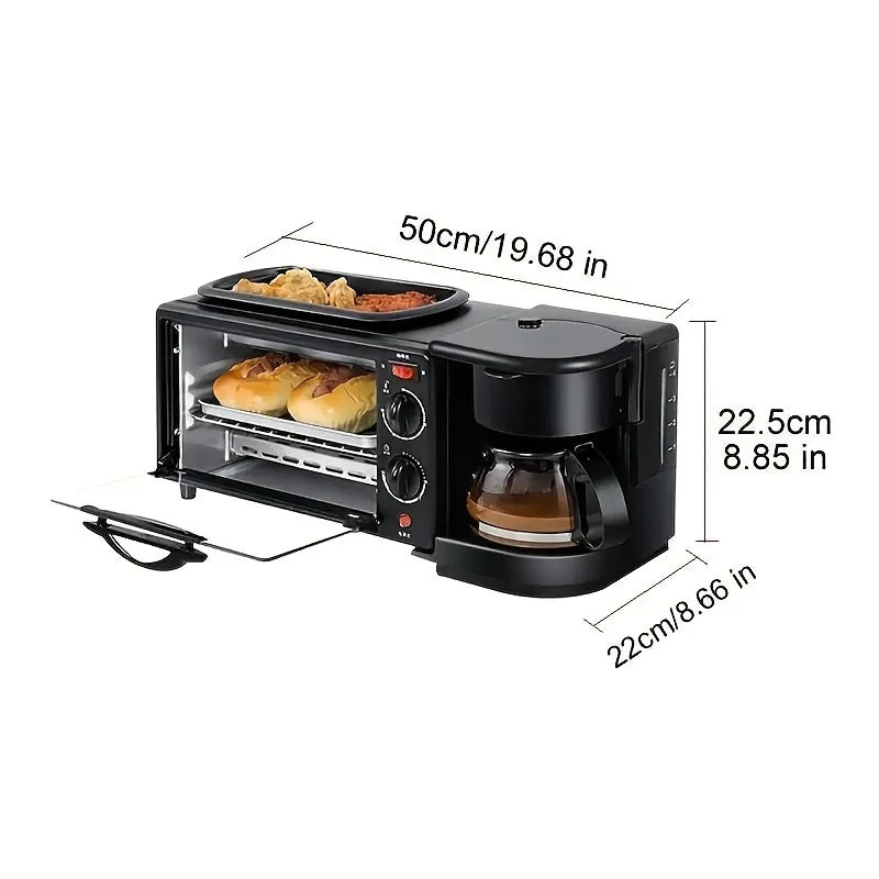 3-in-1 Countertop Breakfast Station with Timer