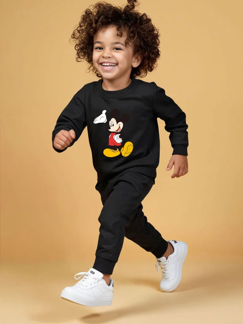 Children's Cartoon Pullover and Pants Set