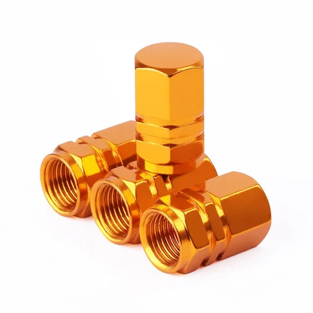 Aluminum Tire Valve Caps – Set of 4