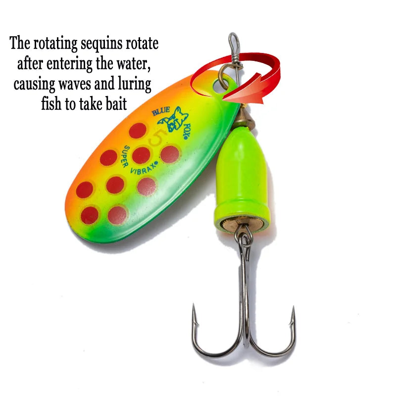 Metal Spinner Fishing Lure — Assorted Sizes