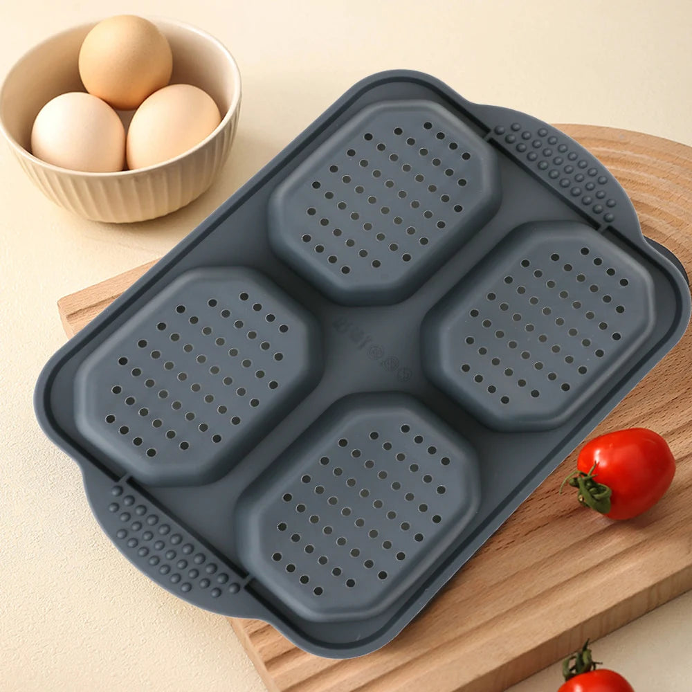 Four-Cavity Silicone Bread Mold