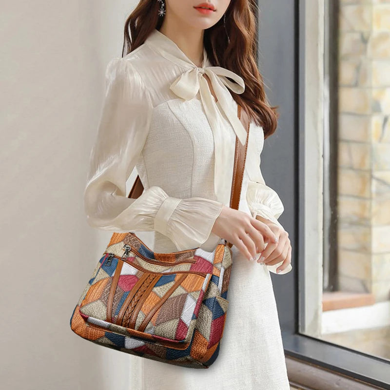 Yogodlns Women's Vintage-Style Crossbody Bag