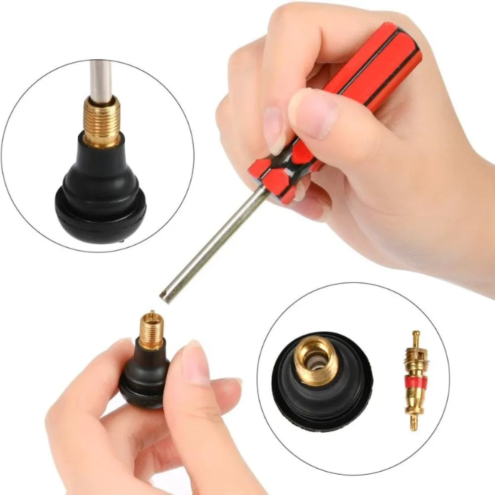 Replacement Tire Valve Cores – Assorted Bulk Packs