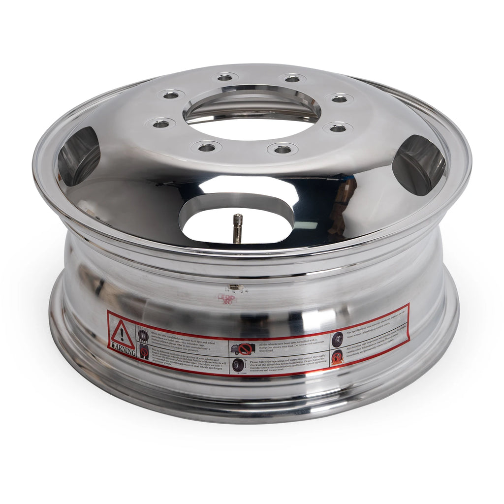 17×6.5 Front Dually Alloy Wheel – 8×200, Polished