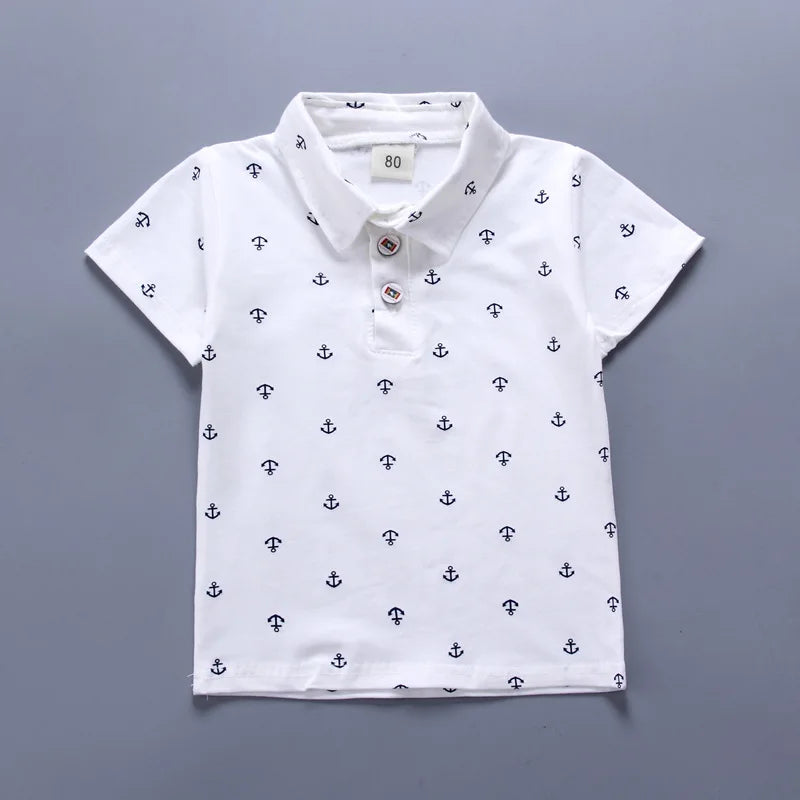 Children's Collared Shirt and Shorts Set