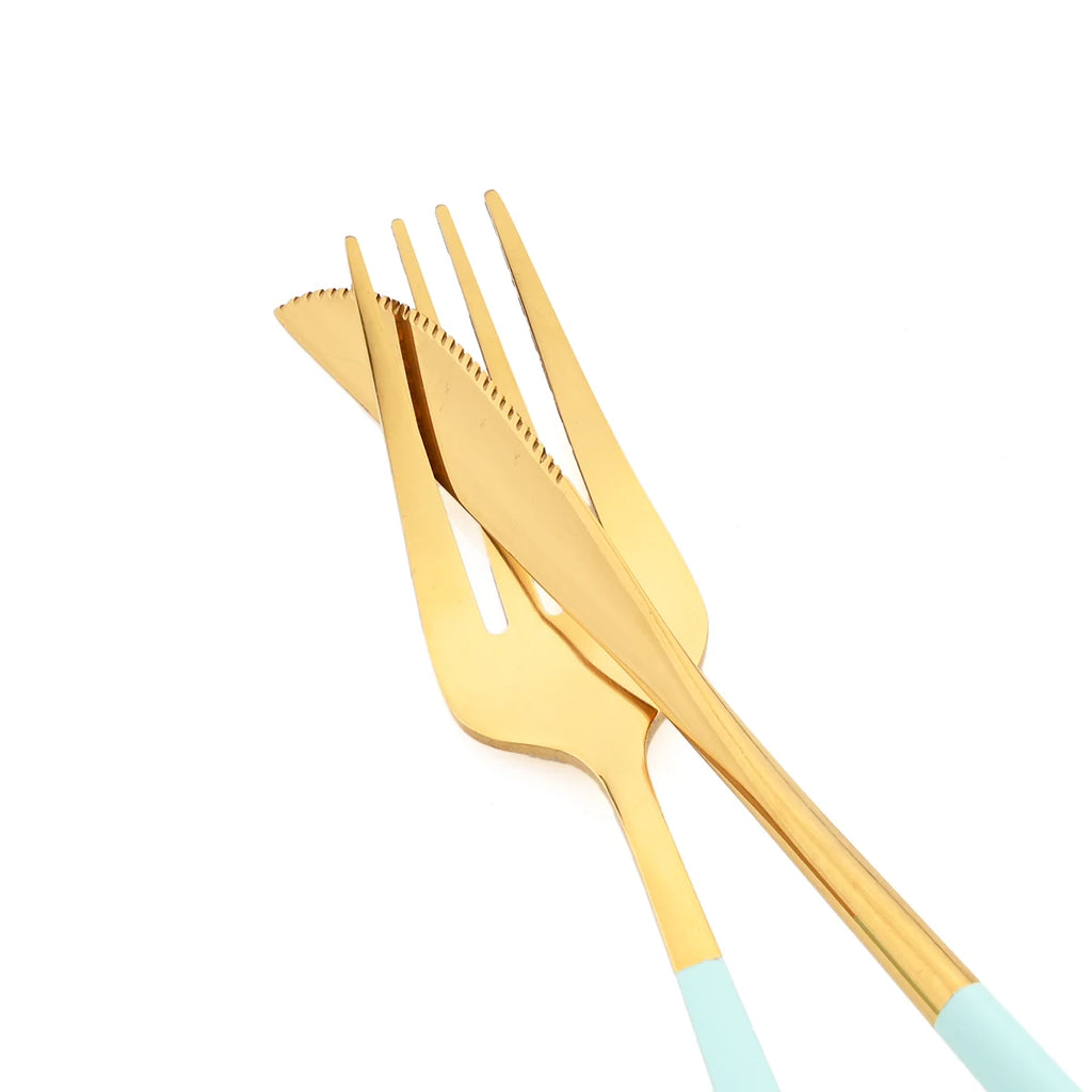 JAOER Stainless Steel Flatware — 48 Pieces