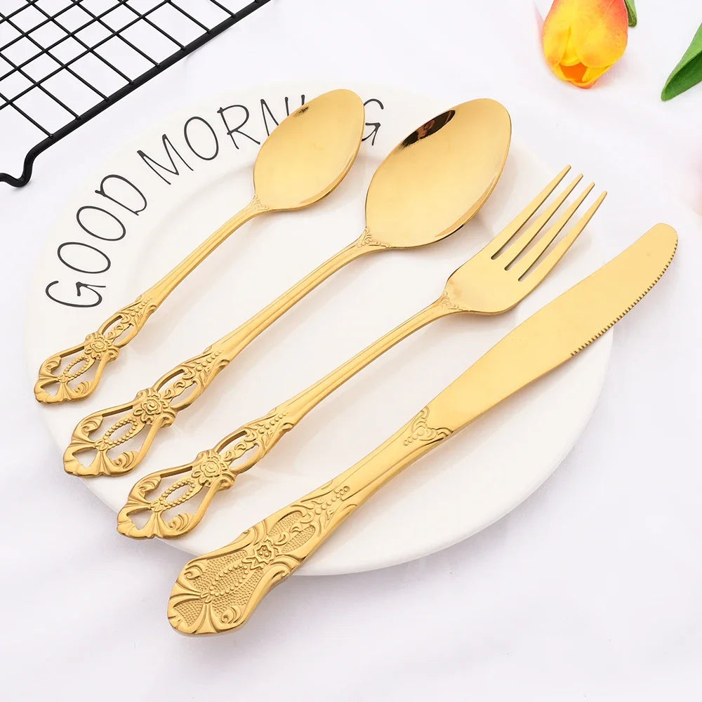 Zoseil Stainless Steel Flatware — 36 Pieces