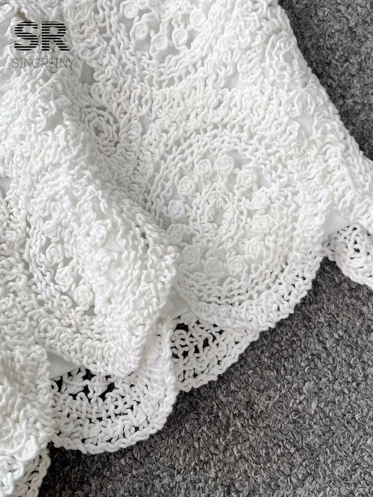 SINGREINY Knit Cami & Shorts Set