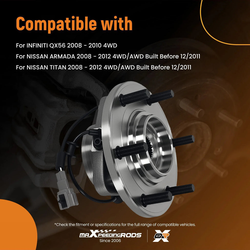 MXR Front Wheel Hub & Bearing Assemblies – Pair, 515125