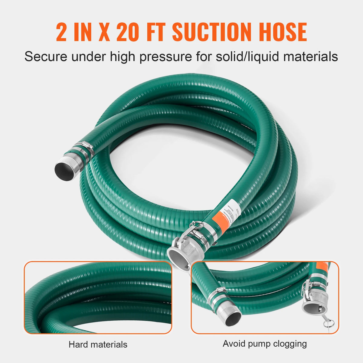 SucceBuy 2" Suction & Backwash Hose Kit