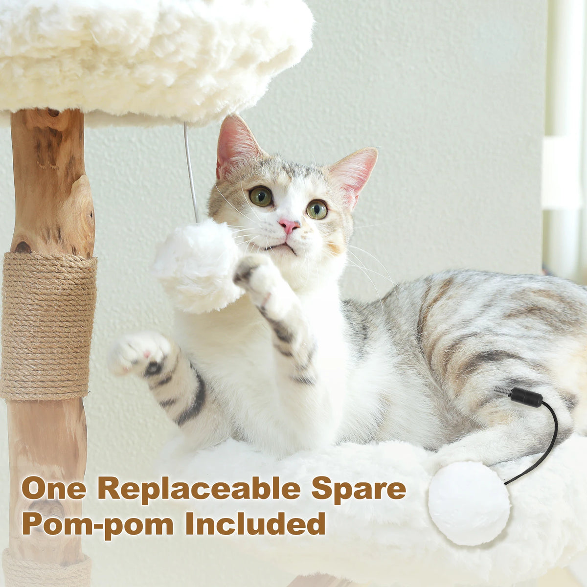 92cm Flower Cat Tree with Two Perches