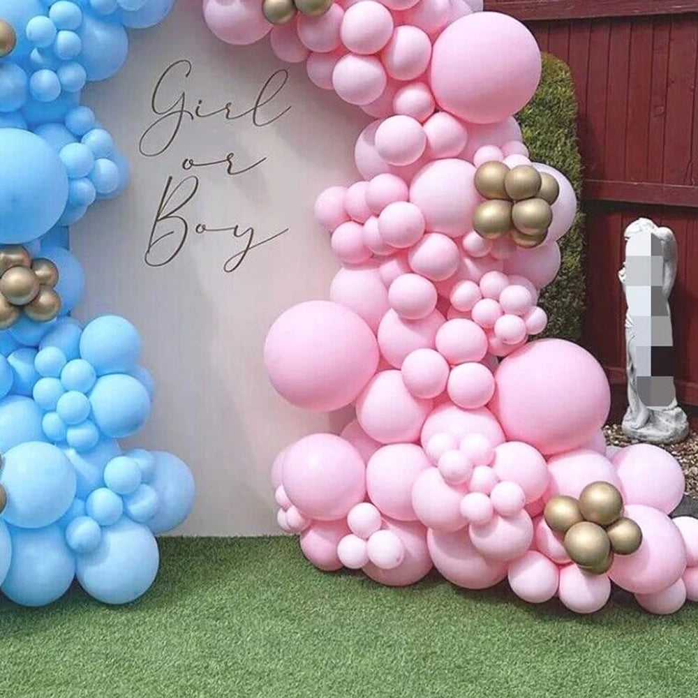 Pink & Blue Balloon Garland Kit Options