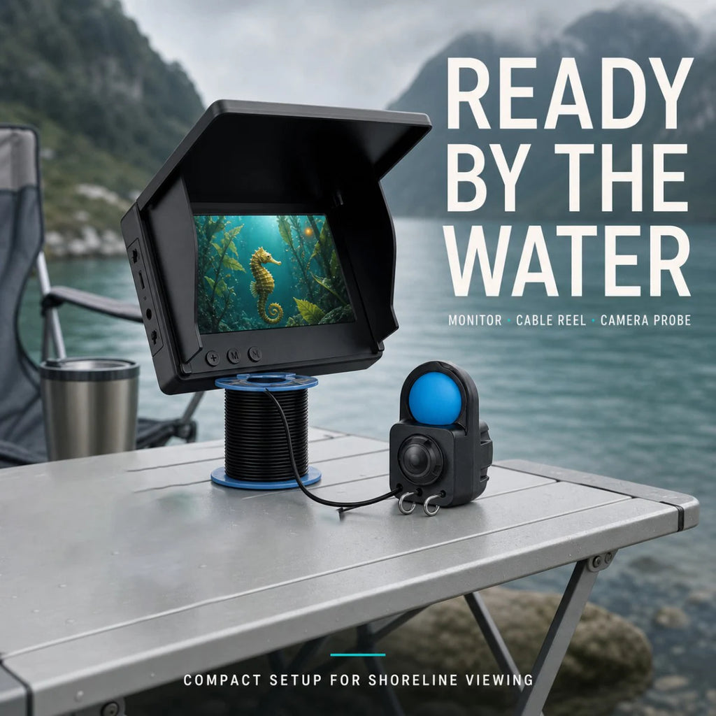 P300 Underwater Fishing Camera, 4.3-Inch Monitor & 15 m Cable