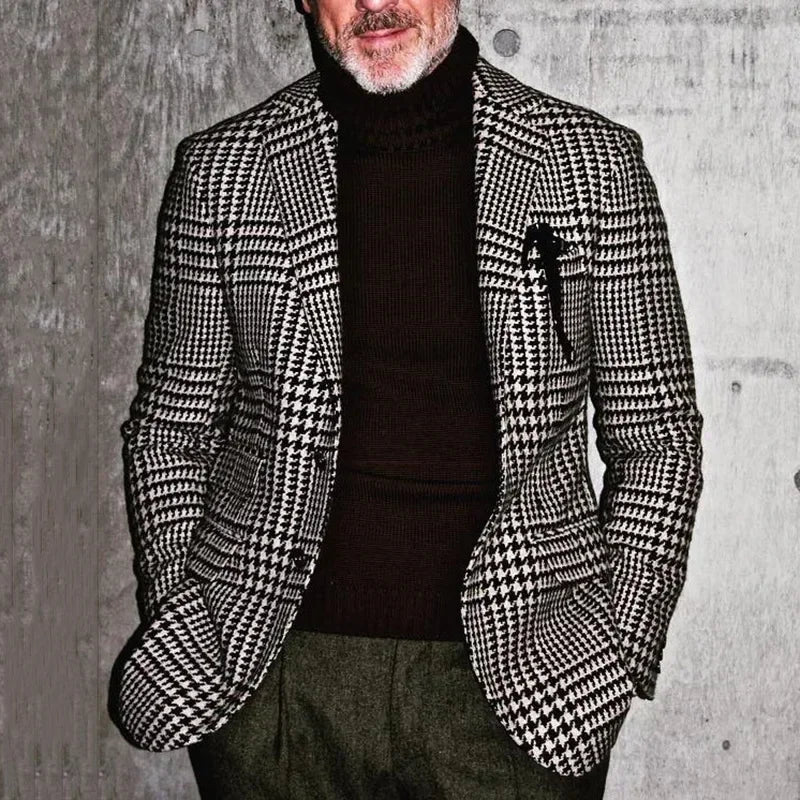 Men's Slim-Fit Single-Breasted Casual Blazer