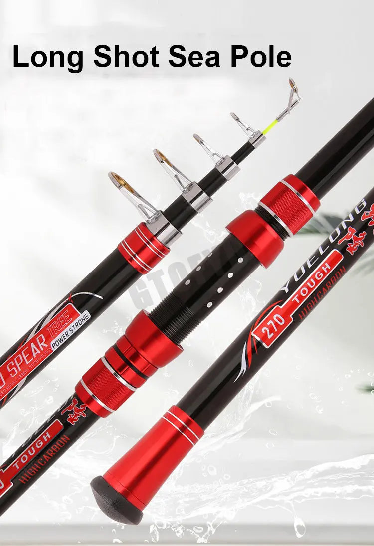 Telescopic Carbon Fishing Rod — 2.1–4.5 m