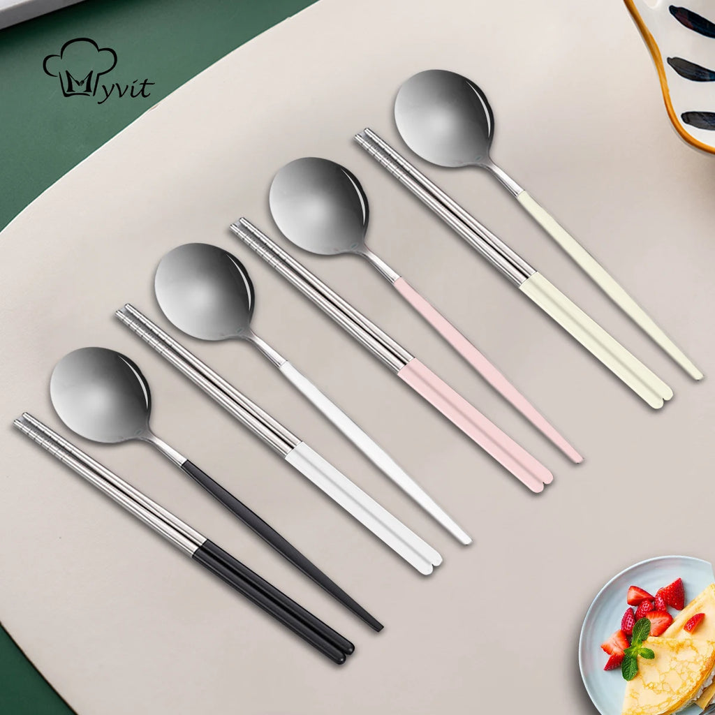 MYVIT Portable Stainless Steel Travel Cutlery