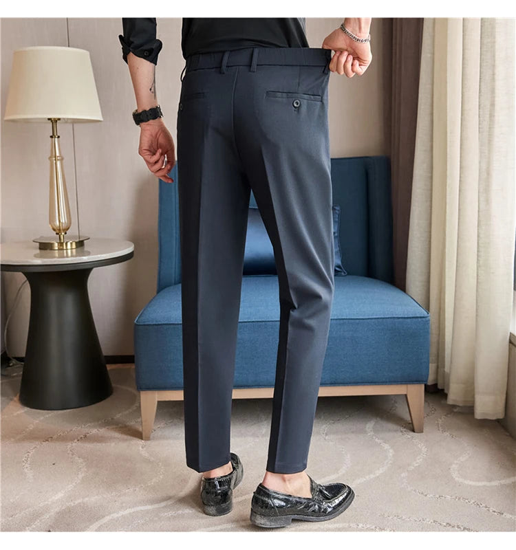 Men's Smart-Casual Stretch Dress Pants