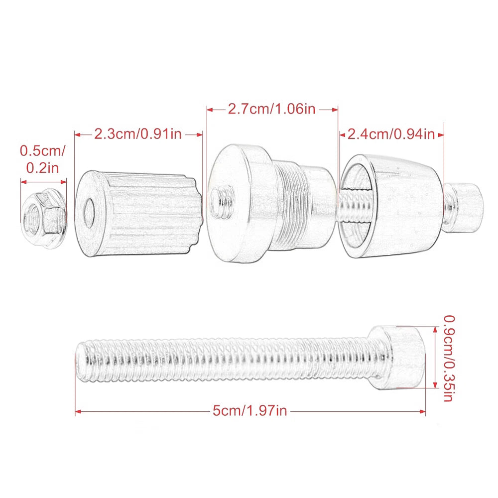 22 mm Motorcycle Handlebar End Plugs