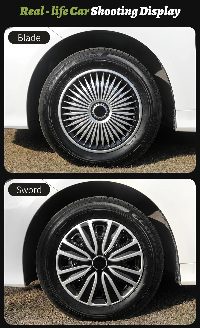 MOTENIO 15-Inch Wheel Covers – Set of 4
