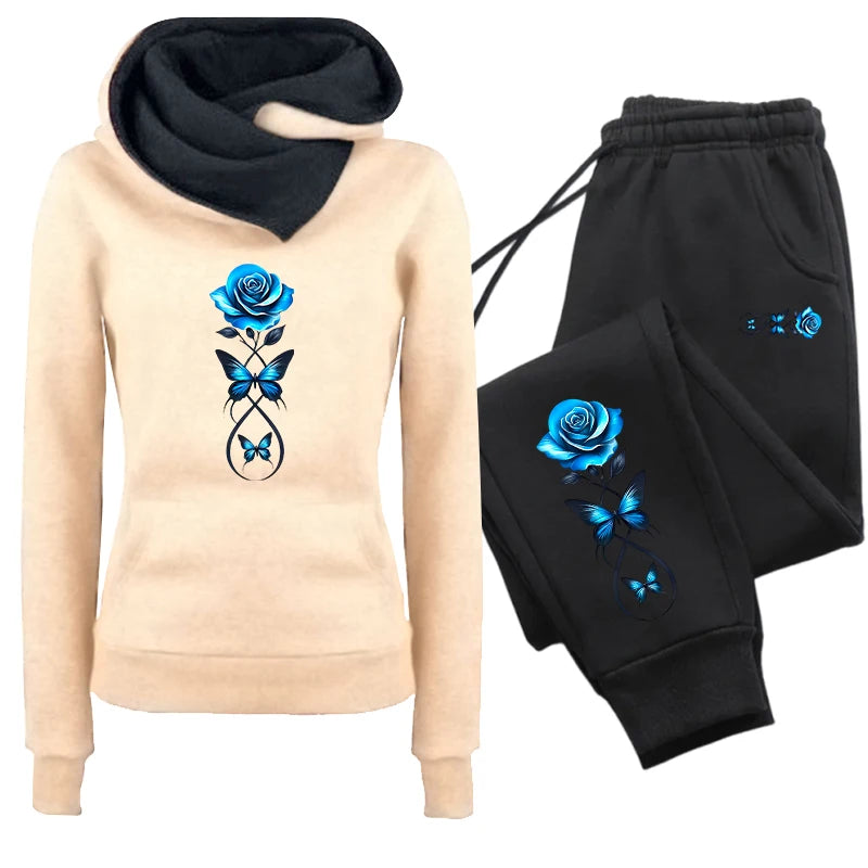 Women's Floral Hoodies and Pants — Separates or Set