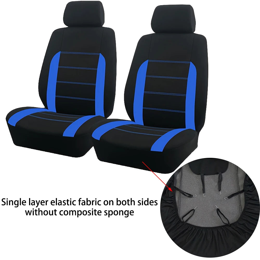 AUTO PLUS Two-Tone Polyester Seat Covers