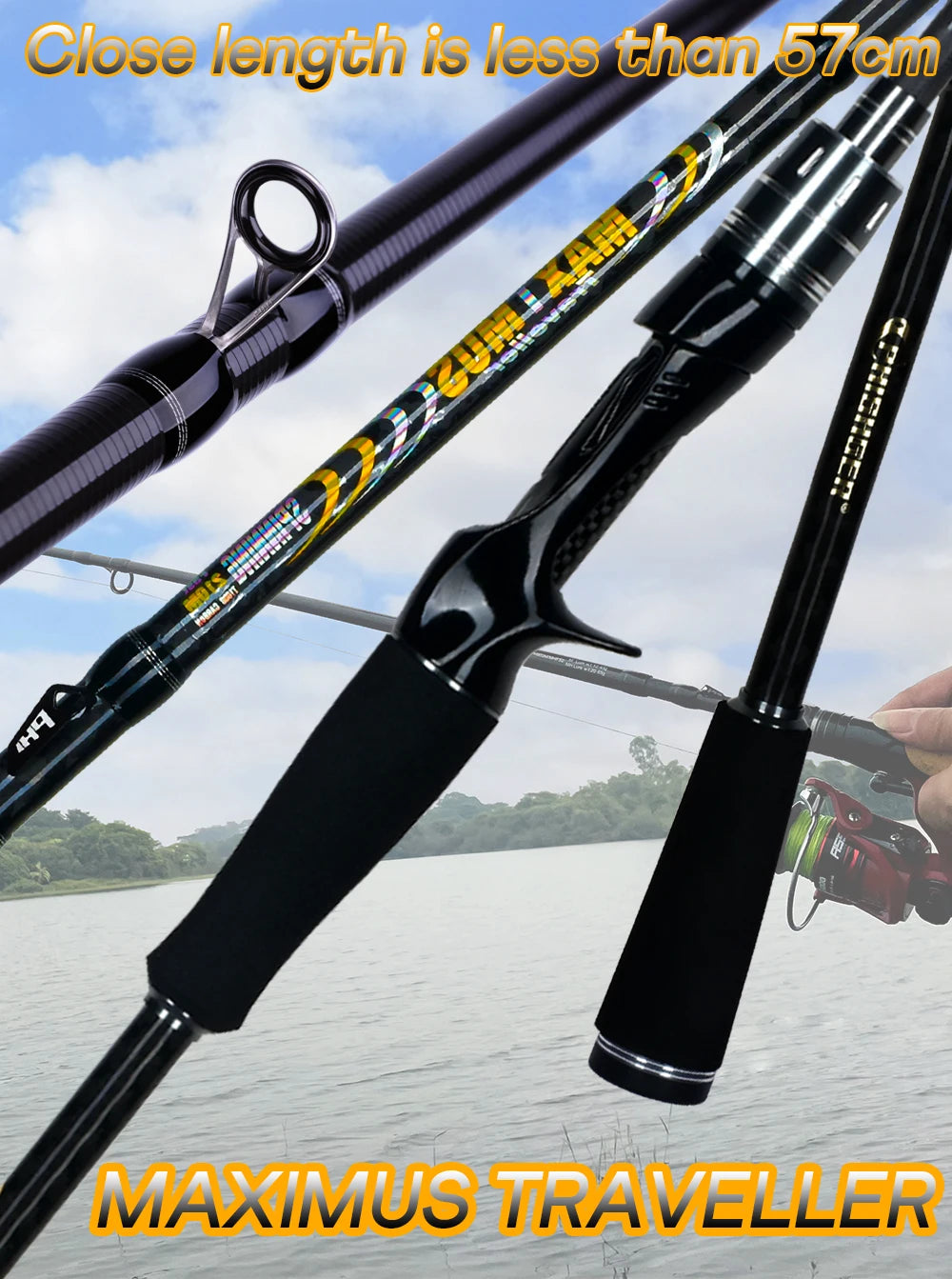 Traveller Carbon Fishing Rod — Casting or Spinning