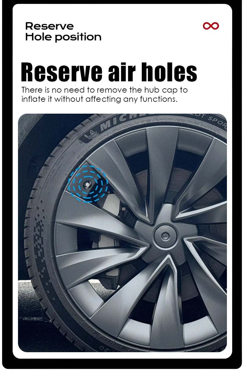 20-Inch Wheel Covers for Model Y Juniper – Set of 4