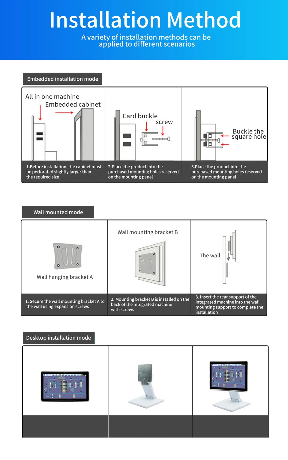 15.6-Inch Industrial Panel PC and Monitor Options