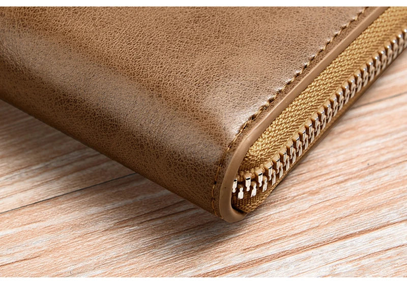 Men's Zipper Wallet & Card Holder