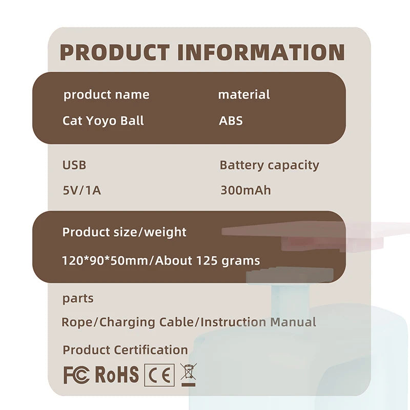 BOOTEELY Rechargeable Hanging Retractable Cat Toy